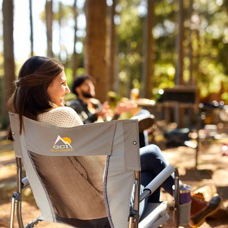 Patented Spring-Action FirePit Rocker - Choice 737 - Freestyle Rocker Portable Outdoor Folding Chair Detail
