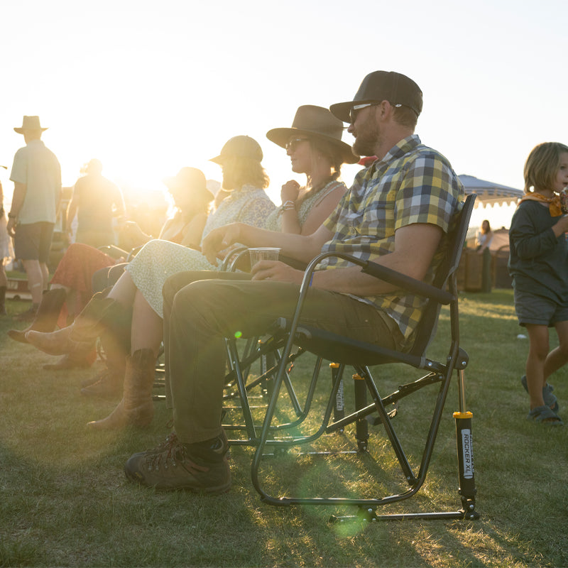 Patented Spring-Action Freestyle Rocker XL - Choice 552 - Freestyle Rocker Portable Outdoor Folding Chair Detail