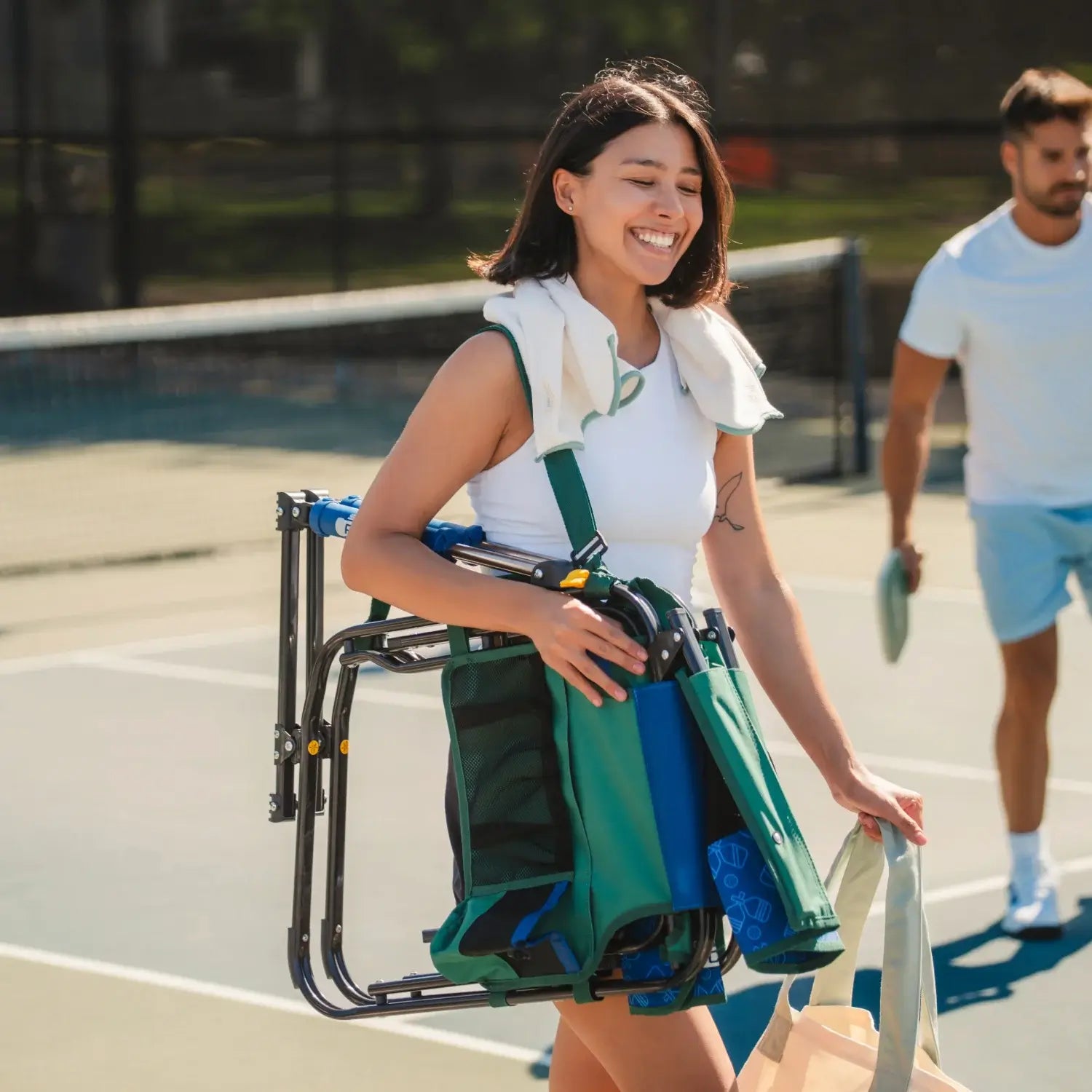 Premium All-Weather Stowaway Rocker - Choice 794 - RoadTrip Rocker Smooth Motion Camp Chair Detail