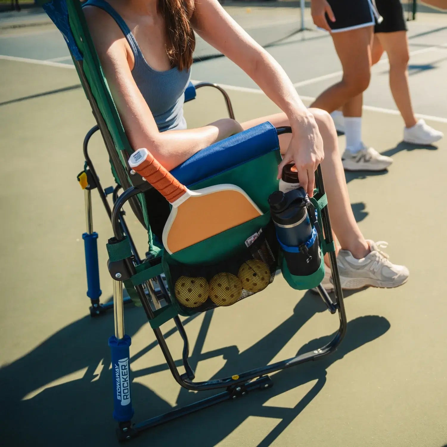 Premium All-Weather Stowaway Rocker - Choice 794 - RoadTrip Rocker Smooth Motion Camp Chair Detail