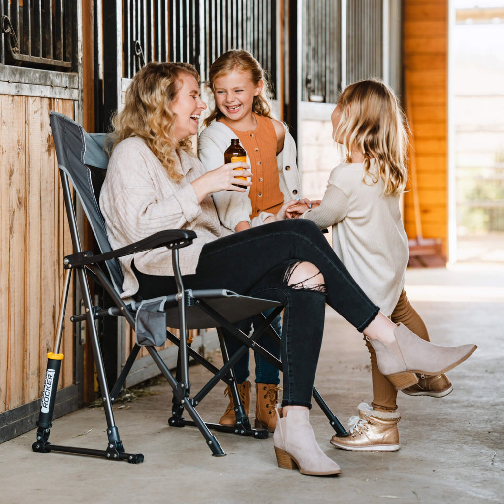 Patented Spring-Action RoadTrip Rocker - Choice 855 - Freestyle Rocker Portable Outdoor Folding Chair Detail