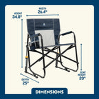 Patented Spring-Action Freestyle Rocker XL - Choice 552 - Freestyle Rocker Portable Outdoor Folding Chair Detail