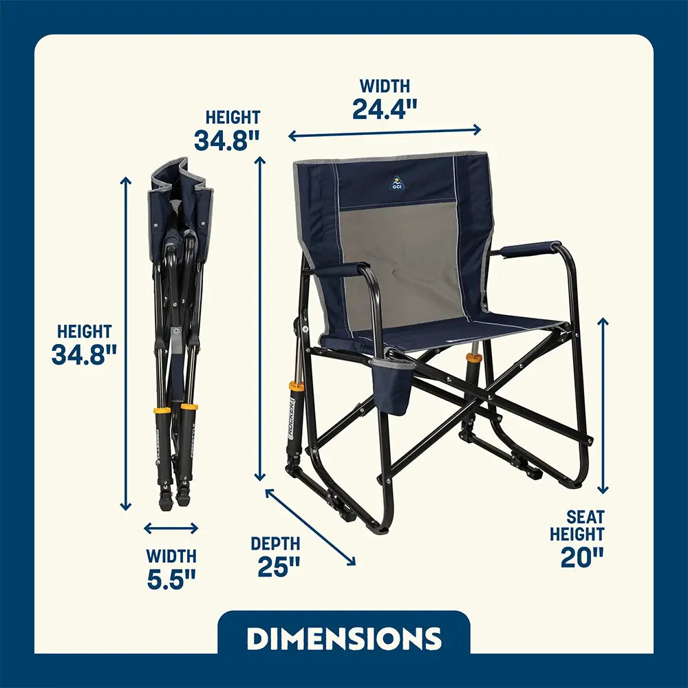 Luxury Camp Freestyle Rocker - Choice 711 - Freestyle Rocker Portable Outdoor Folding Chair Detail