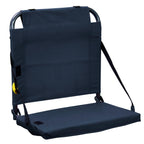 Secure-Hook BleacherBack - Choice 696 - Bleacher-Friendly Stadium Chair with Back Support - Navy