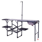 Compact Grilling Master Cook Station - Choice 171 - Heavy-Duty Stainless Steel Camp Cooking Gear - Default Title