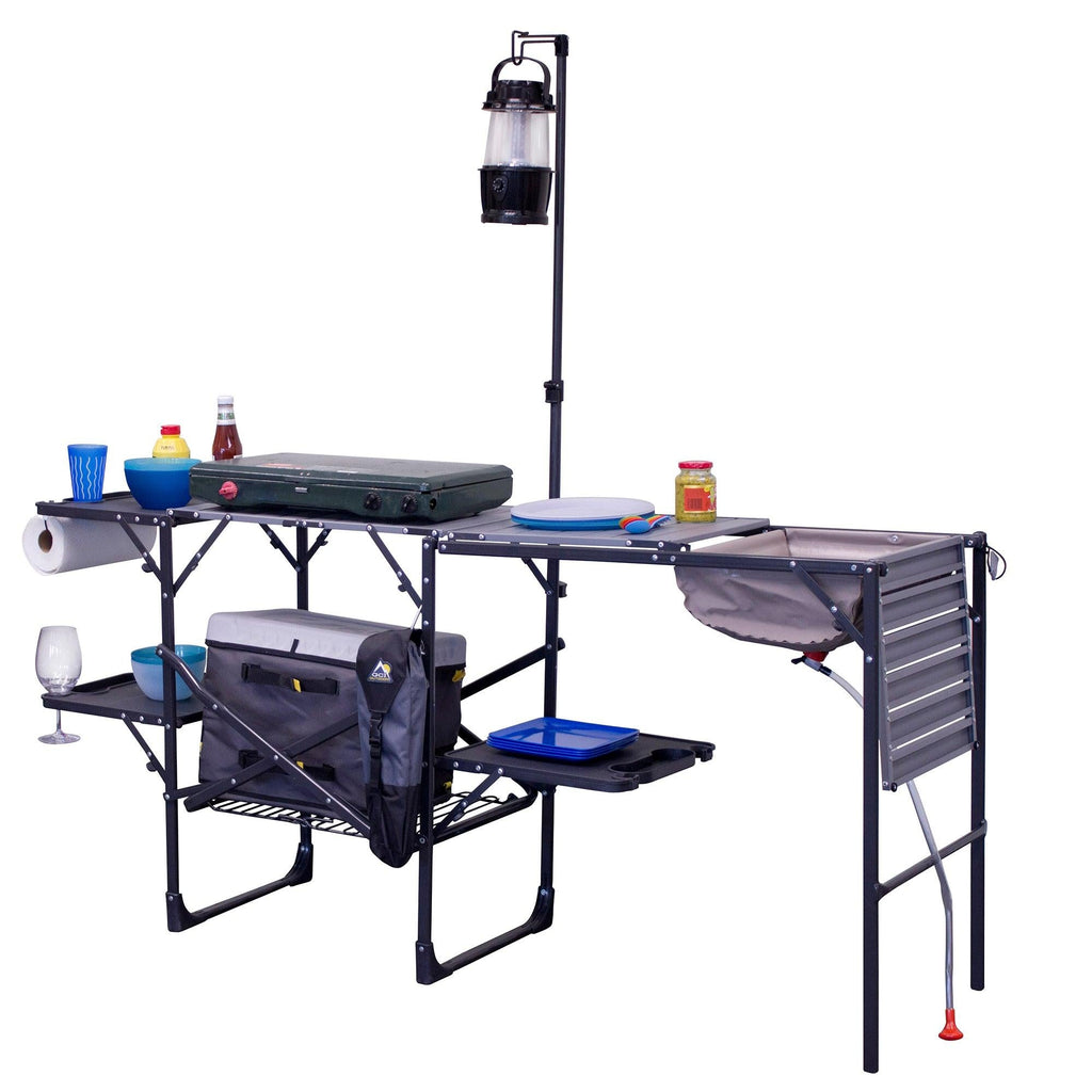 Compact Grilling Master Cook Station - Choice 171 - Heavy-Duty Stainless Steel Camp Cooking Gear Detail