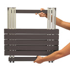 Multi-Functional Cook Compact Camp Table 25 - Choice 214 - Slim-Fold Outdoor Cook Station with Storage Shelves Detail
