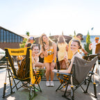 Smooth Motion College Comfort Pro Rocker - Iowa Hawkeyes - Choice 249 - Heavy-Duty Kickback Rocker with Beverage Holder Detail
