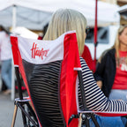 Smooth Motion College Comfort Pro Rocker - Nebraska Cornhuskers - Choice 161 - Patented Spring-Action Rocking Chair for Camping Detail