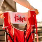 Smooth Motion College Comfort Pro Rocker - Nebraska Cornhuskers - Choice 161 - Patented Spring-Action Rocking Chair for Camping Detail