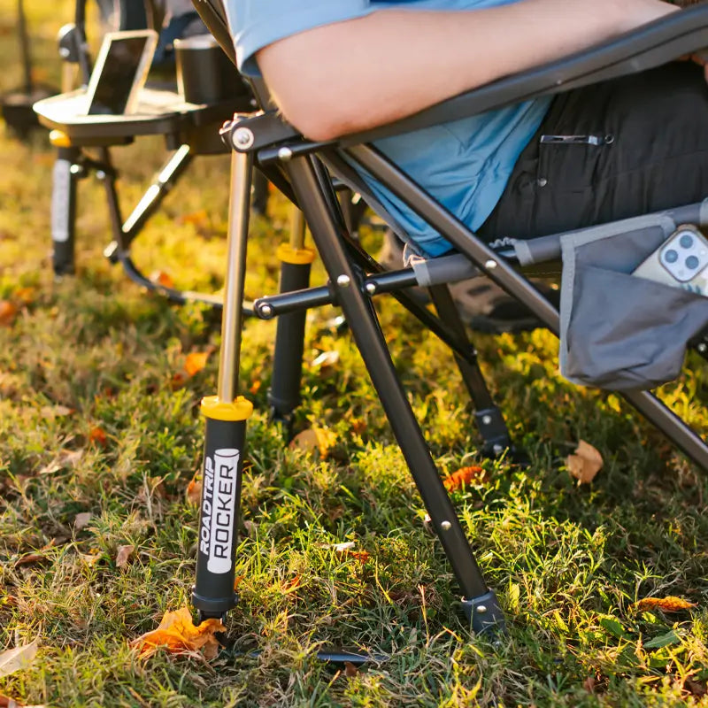 Patented Spring-Action RoadTrip Rocker - Choice 855 - Freestyle Rocker Portable Outdoor Folding Chair Detail