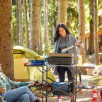 Heat-Resistant Tool Slim-Fold Cook Station - Choice 575 - Heat-Resistant Over-Fire Grill Rack for Camping Detail