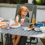 Slim-Fold Slim-Fold Table - Choice 196 - Slim-Fold Outdoor Cook Station with Storage Shelves Detail
