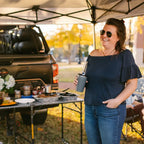 Portable Staging Slim-Fold Table XL - Choice 651 - Master Outdoor Kitchen Station for Tailgating & BBQ Detail