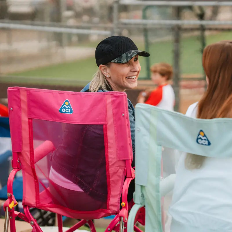 Premium All-Weather Stowaway Rocker - Choice 794 - RoadTrip Rocker Smooth Motion Camp Chair Detail