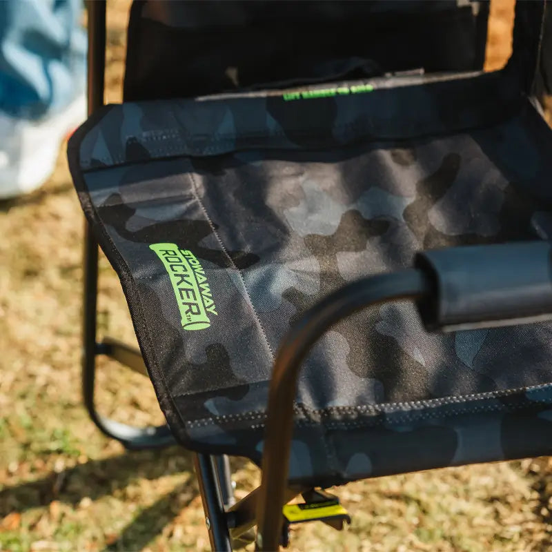 Premium All-Weather Stowaway Rocker - Choice 794 - RoadTrip Rocker Smooth Motion Camp Chair Detail