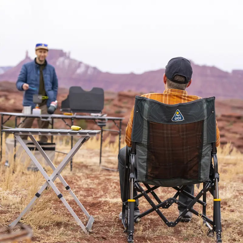 Premium All-Weather Stowaway Rocker - Choice 794 - RoadTrip Rocker Smooth Motion Camp Chair Detail