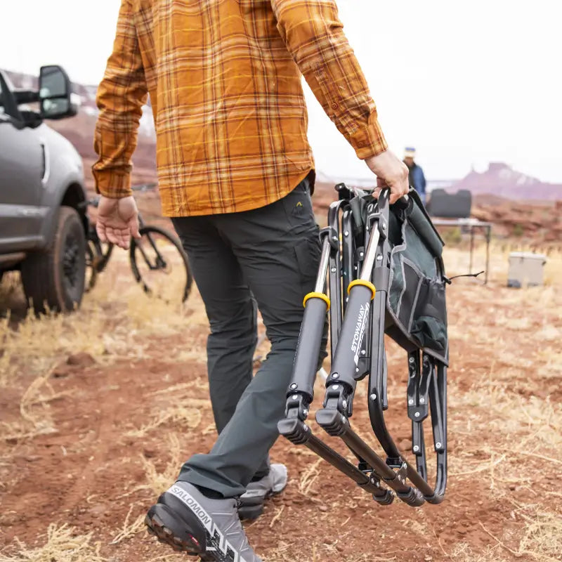 Premium All-Weather Stowaway Rocker - Choice 794 - RoadTrip Rocker Smooth Motion Camp Chair Detail