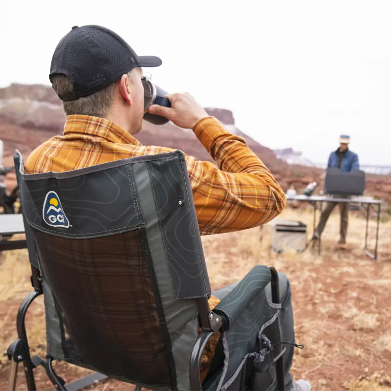 Premium All-Weather Stowaway Rocker - Choice 794 - RoadTrip Rocker Smooth Motion Camp Chair Detail