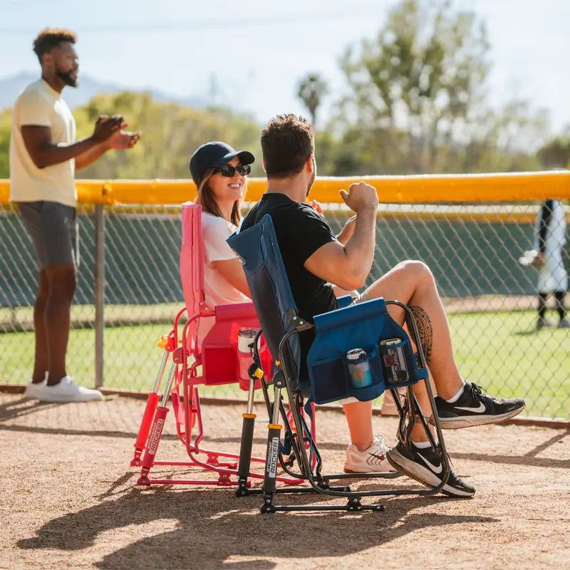 Premium All-Weather Stowaway Rocker - Choice 794 - RoadTrip Rocker Smooth Motion Camp Chair Detail