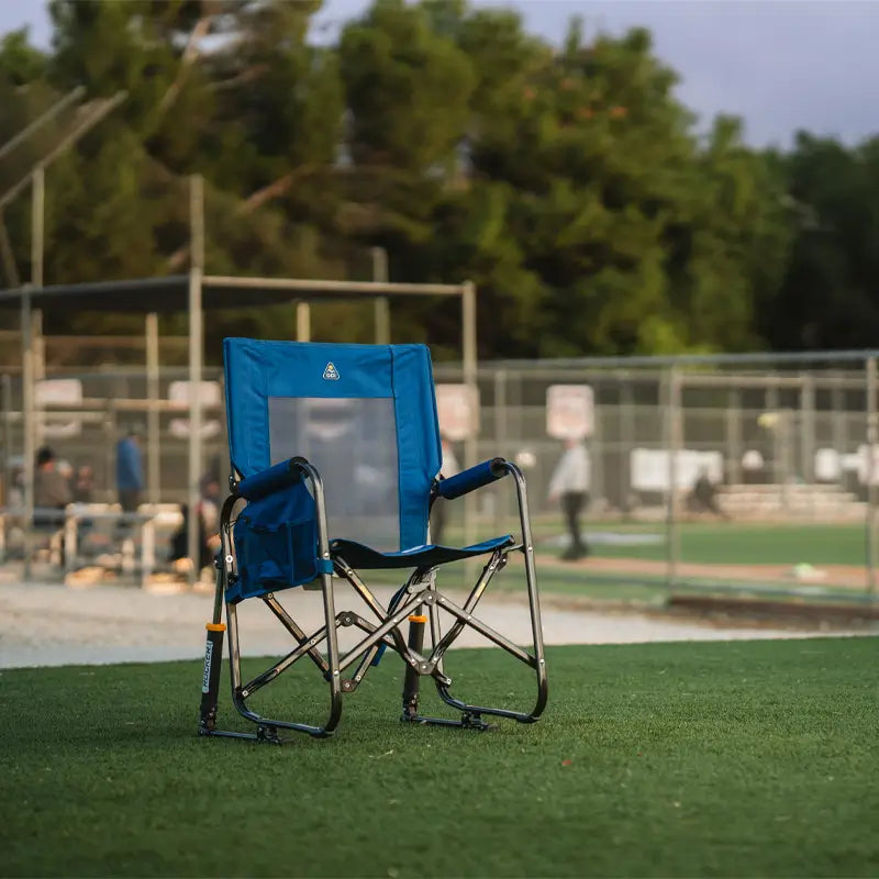 Premium All-Weather Stowaway Rocker - Choice 794 - RoadTrip Rocker Smooth Motion Camp Chair Detail