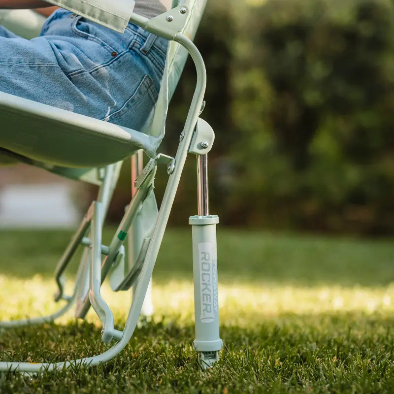 Premium All-Weather Stowaway Rocker - Choice 794 - RoadTrip Rocker Smooth Motion Camp Chair Detail