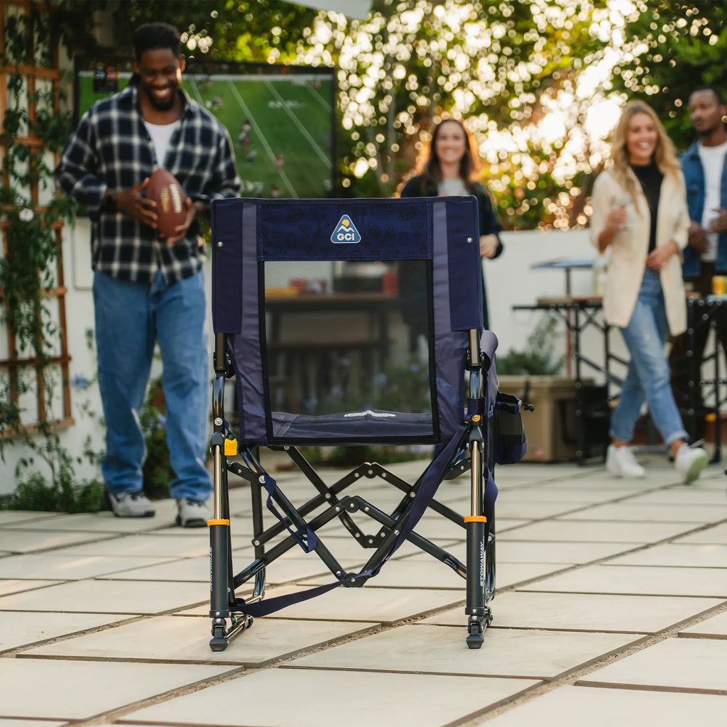 Premium All-Weather Stowaway Rocker - Choice 794 - RoadTrip Rocker Smooth Motion Camp Chair Detail