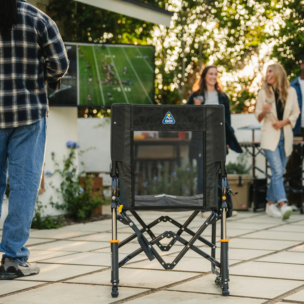 Premium All-Weather Stowaway Rocker - Choice 794 - RoadTrip Rocker Smooth Motion Camp Chair Detail