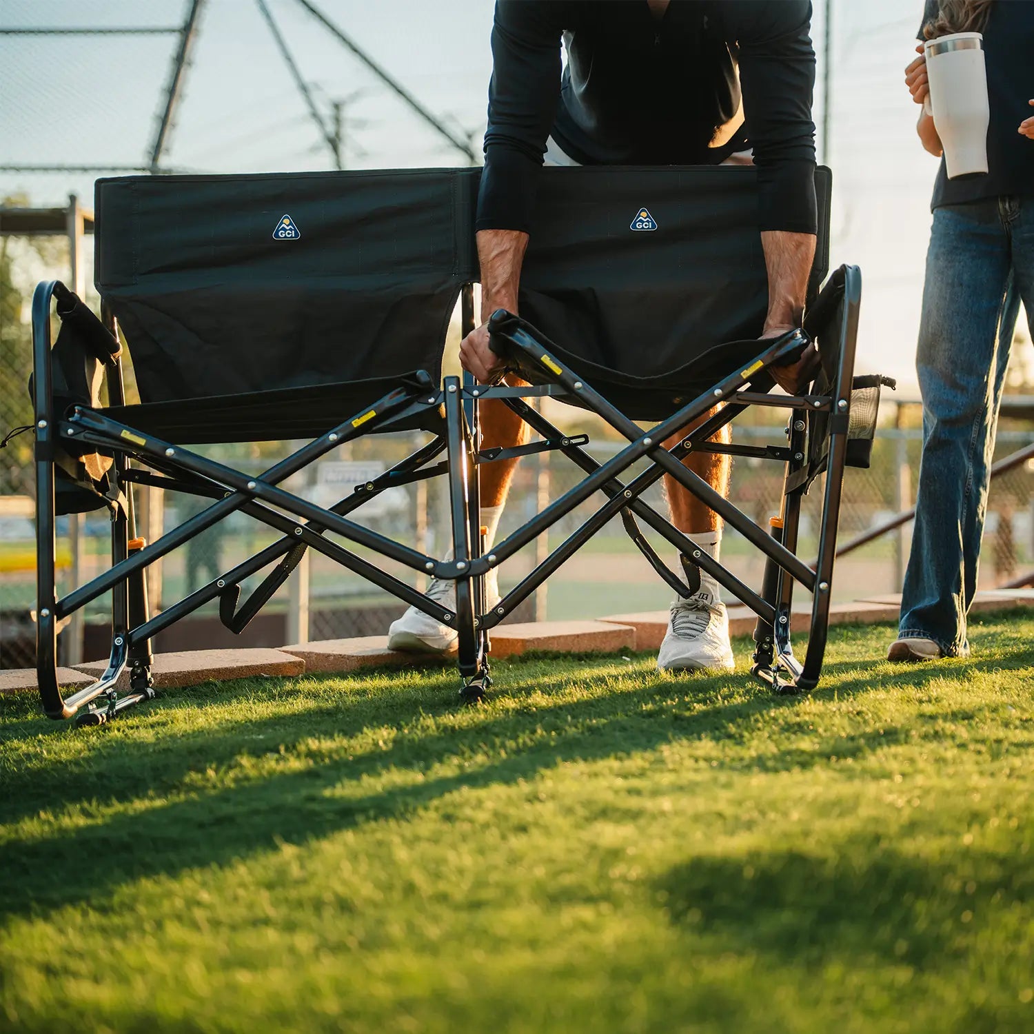 Smooth Motion Tandem Rocker - Choice 227 - RoadTrip Rocker Smooth Motion Camp Chair Detail