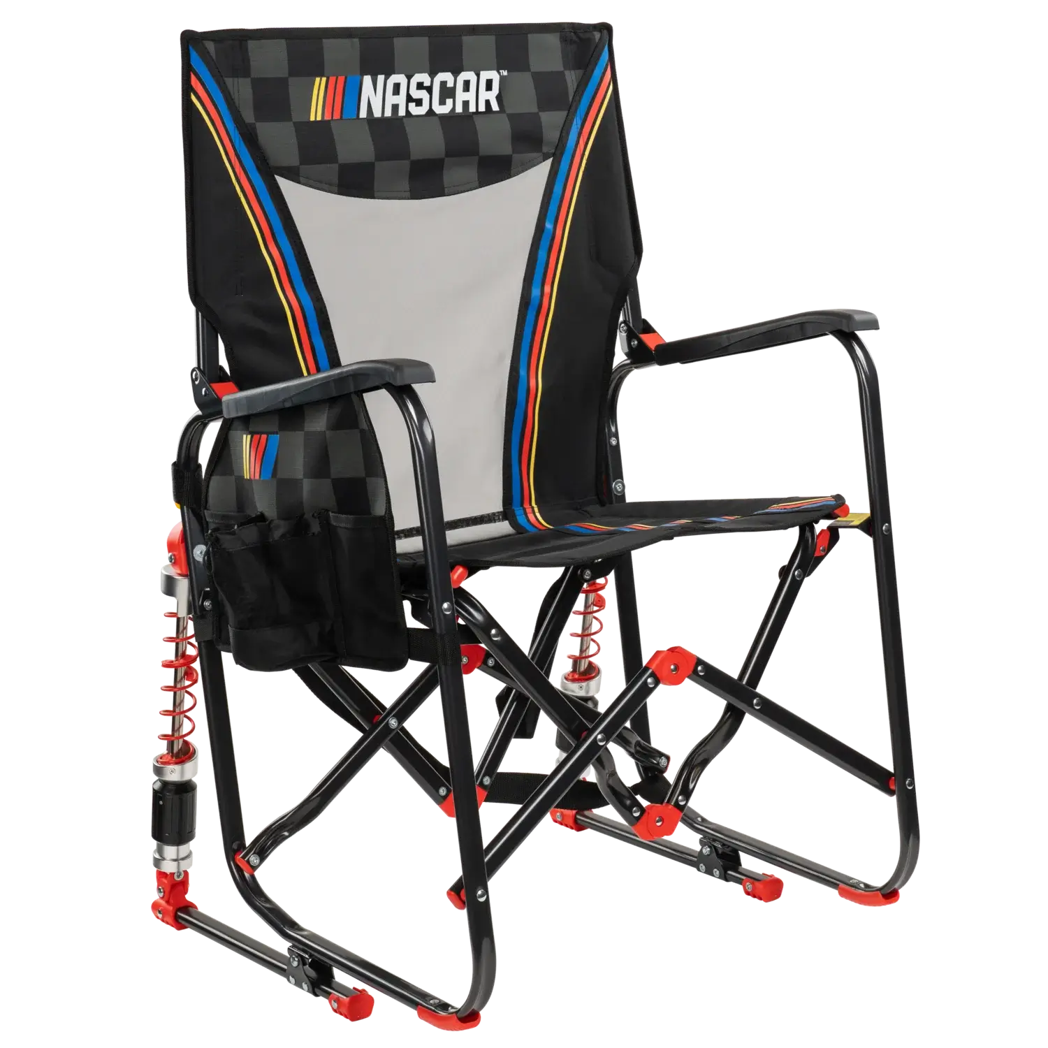 Premium All-Weather Adjustable Rocker - NASCAR - Choice 899 - Heavy-Duty Kickback Rocker with Beverage Holder - Default Title