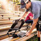Compact Cushion Big Comfort Stadium Chair with Armrests - Choice 465 - Ergonomic Portable Stadium Seat for Sports Events Detail
