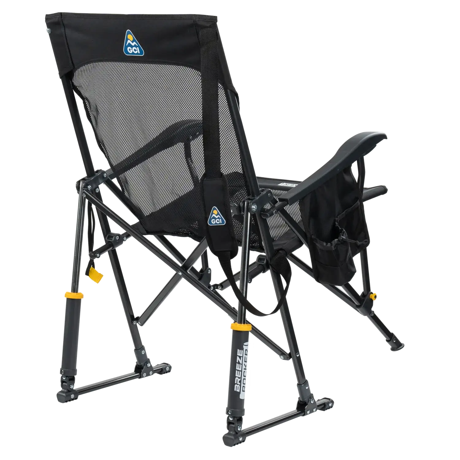 Smooth Motion BreezeRocker - Choice 504 - Heavy-Duty Kickback Rocker with Beverage Holder Detail