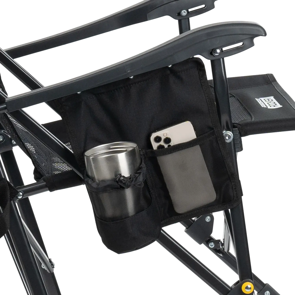 Smooth Motion BreezeRocker - Choice 504 - Heavy-Duty Kickback Rocker with Beverage Holder Detail