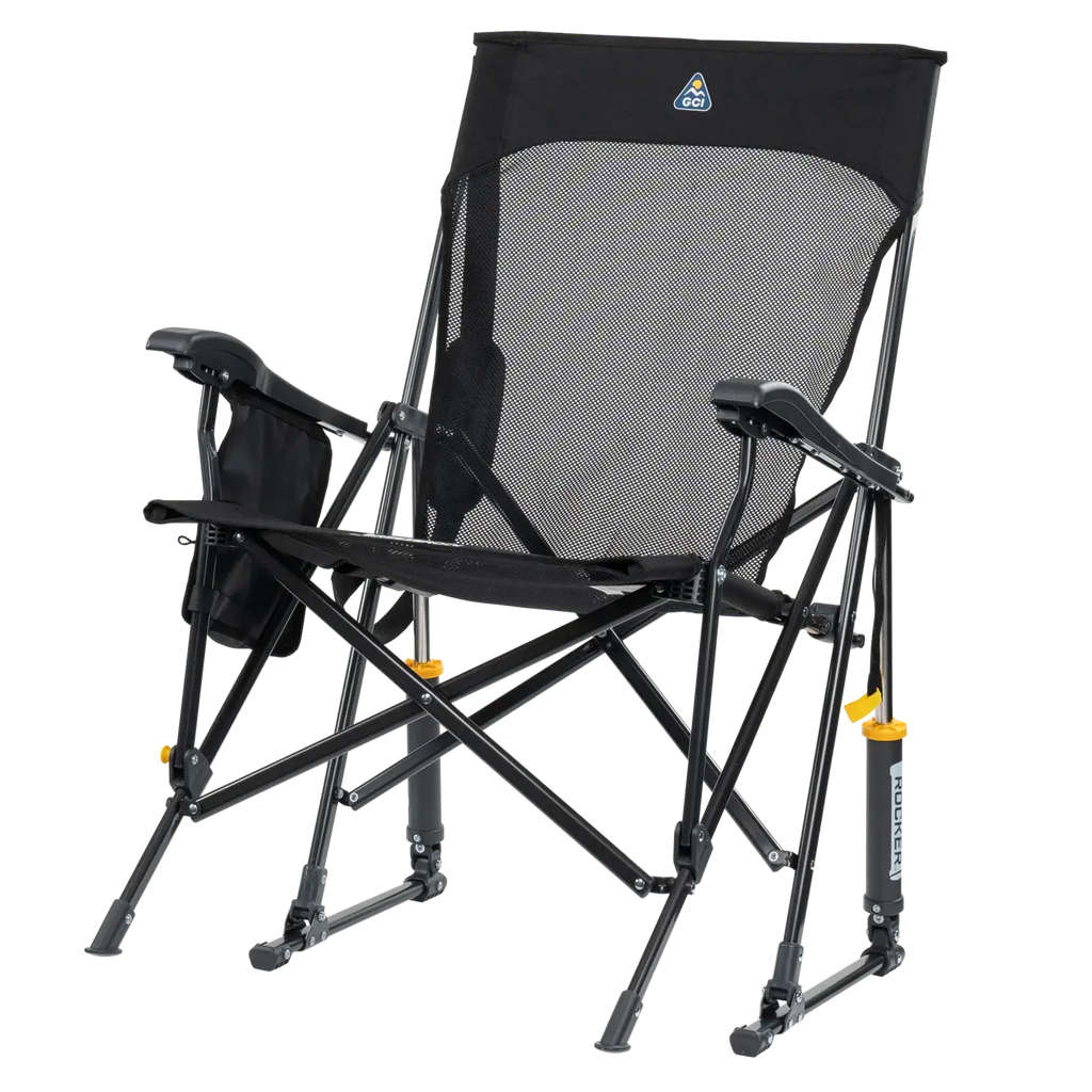 Smooth Motion BreezeRocker - Choice 504 - Heavy-Duty Kickback Rocker with Beverage Holder Detail