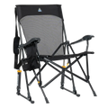 Smooth Motion BreezeRocker - Choice 504 - Heavy-Duty Kickback Rocker with Beverage Holder - Black