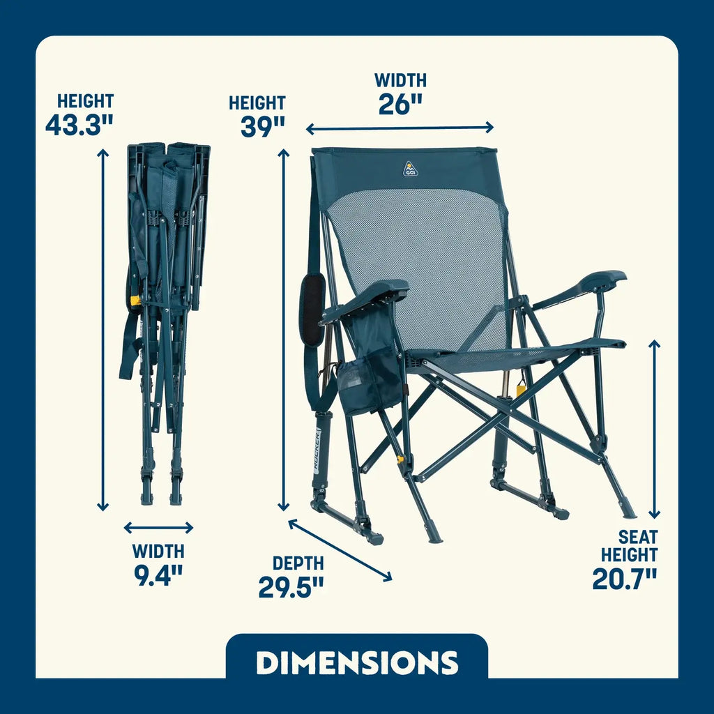 Smooth Motion BreezeRocker - Choice 504 - Heavy-Duty Kickback Rocker with Beverage Holder Detail