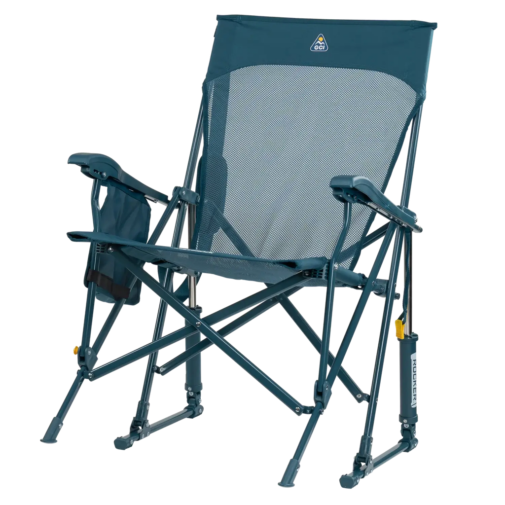Smooth Motion BreezeRocker - Choice 504 - Heavy-Duty Kickback Rocker with Beverage Holder Detail