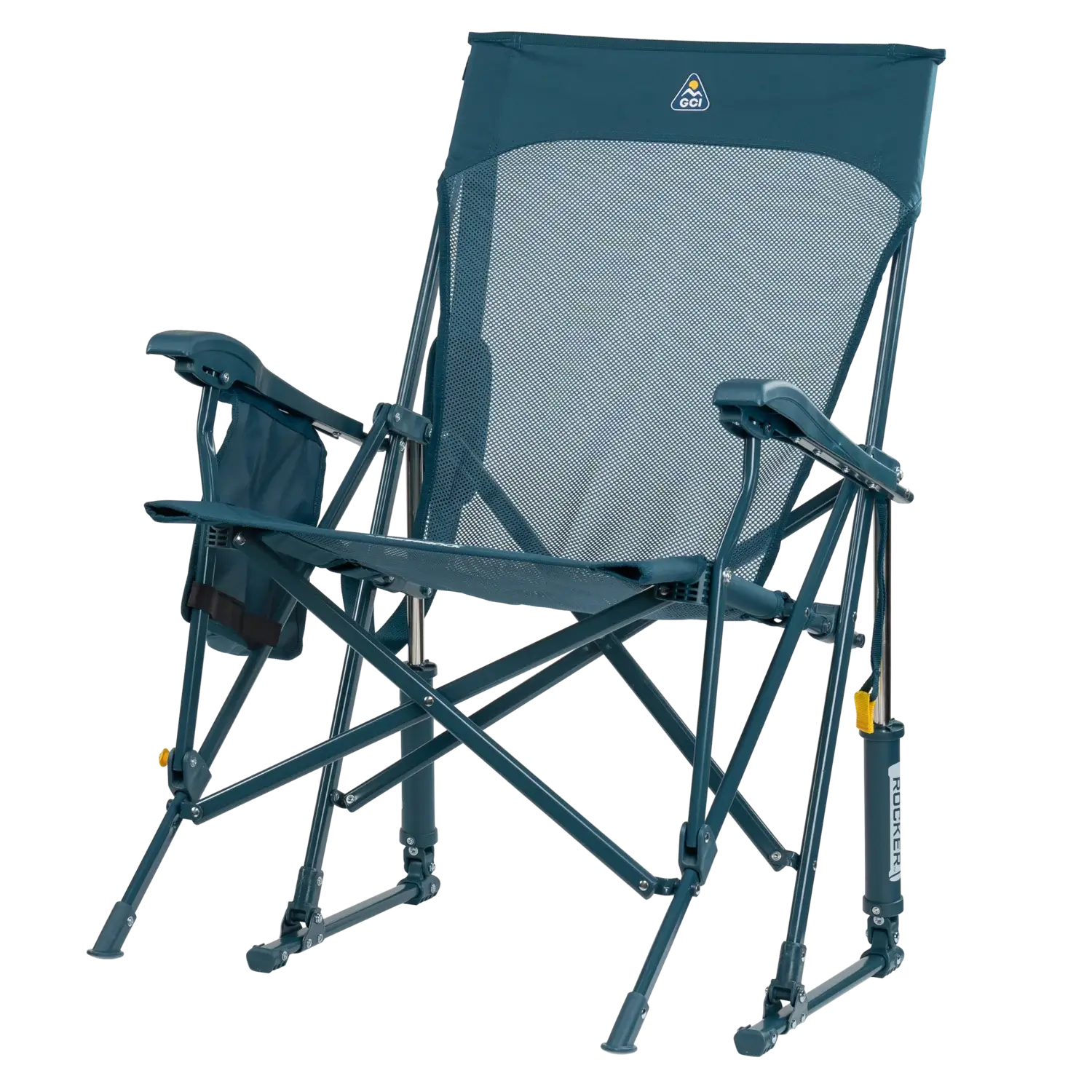 Smooth Motion BreezeRocker - Choice 504 - Heavy-Duty Kickback Rocker with Beverage Holder Detail