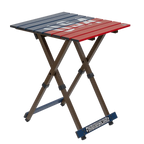 Slim-Fold Compact Camp Table 20 - USA Anniversary Deluxe - Choice 757 - Master Outdoor Kitchen Station for Tailgating & BBQ - Default Title