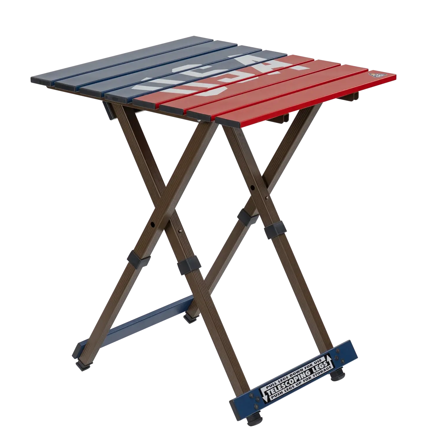 Slim-Fold Compact Camp Table 20 - USA Anniversary Deluxe - Choice 757 - Master Outdoor Kitchen Station for Tailgating & BBQ - Default Title