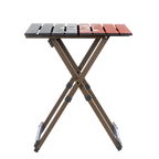 Slim-Fold Compact Camp Table 20 - USA Anniversary Deluxe - Choice 757 - Master Outdoor Kitchen Station for Tailgating & BBQ Detail