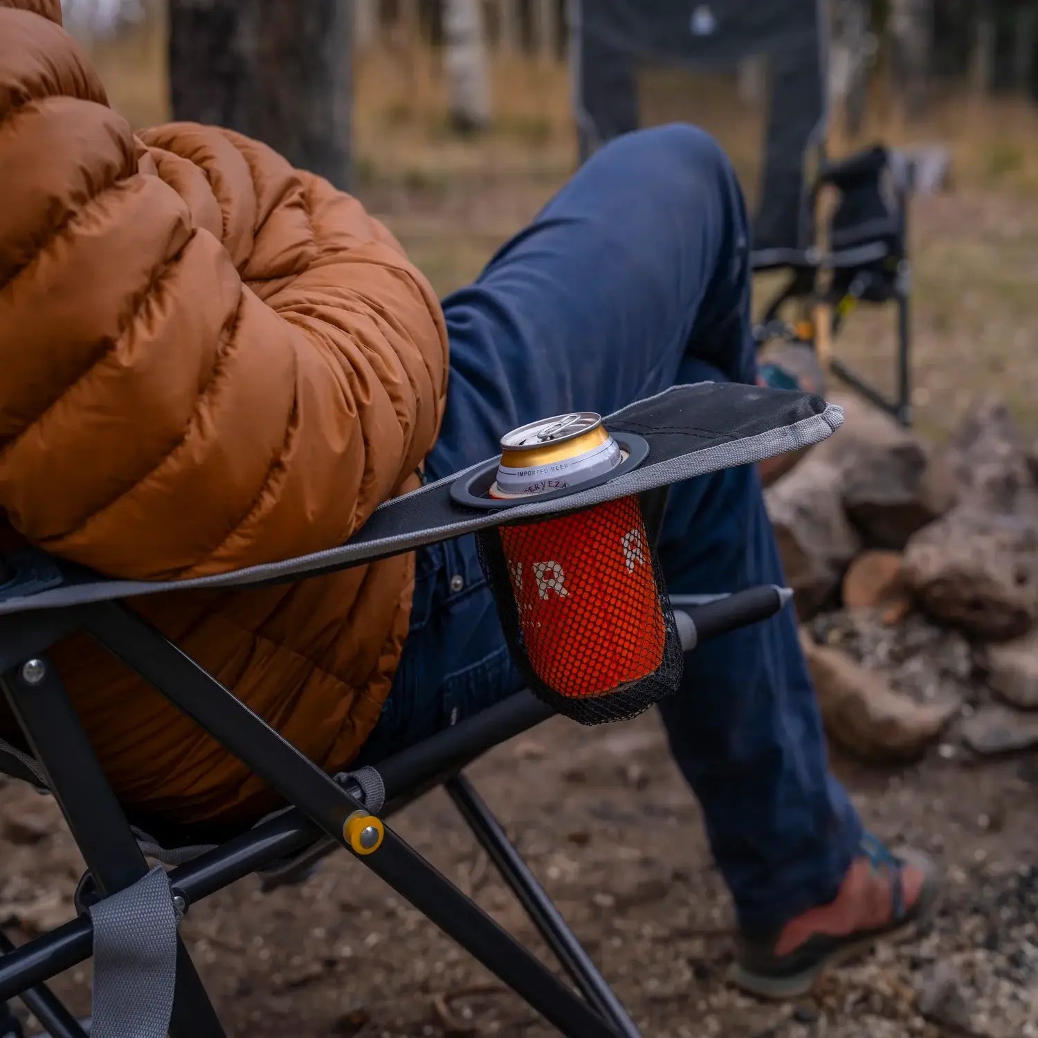 Premium All-Weather Comfort Pro Rocker - Choice 375 - RoadTrip Rocker Smooth Motion Camp Chair Detail