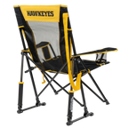 Smooth Motion College Comfort Pro Rocker - Iowa Hawkeyes - Choice 249 - Heavy-Duty Kickback Rocker with Beverage Holder Detail