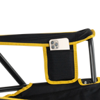 Smooth Motion College Comfort Pro Rocker - Iowa Hawkeyes - Choice 249 - Heavy-Duty Kickback Rocker with Beverage Holder Detail