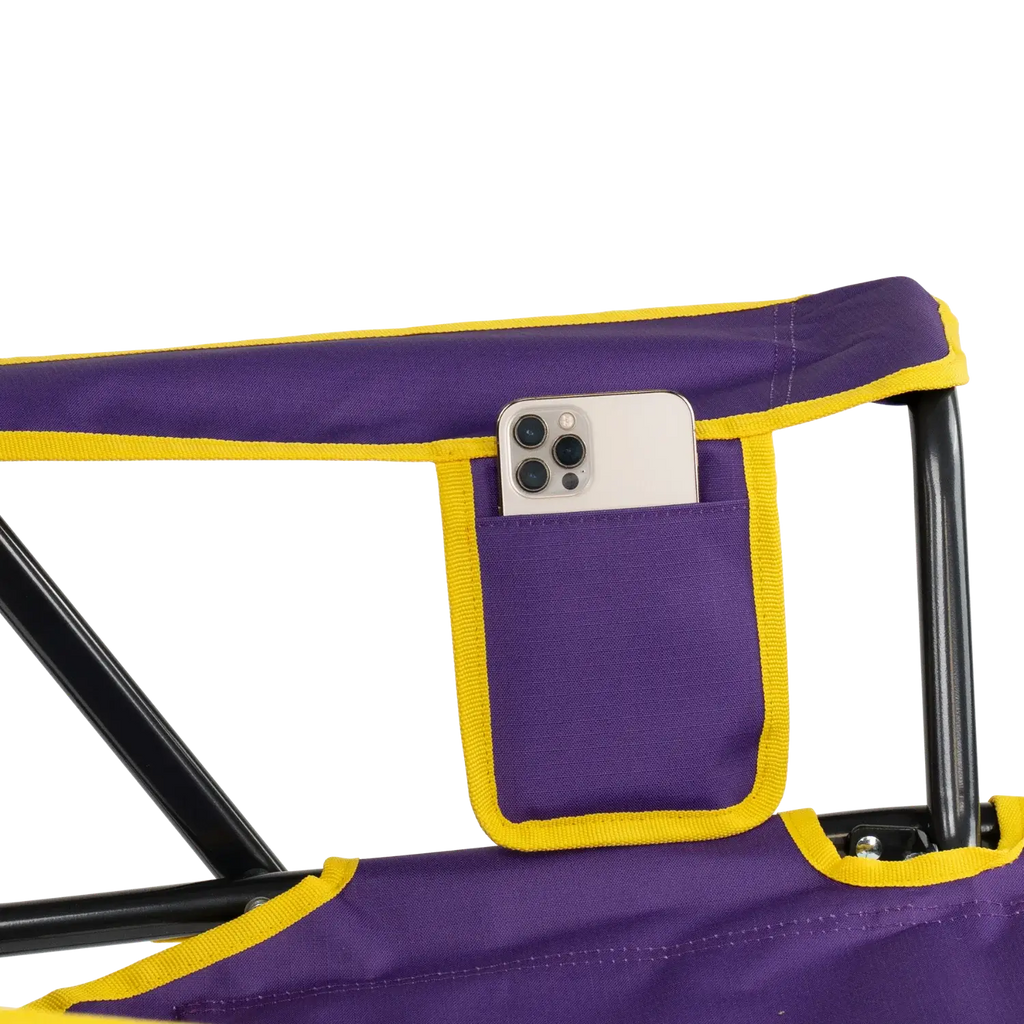 Patented Spring-Action College Comfort Pro Rocker - LSU Tigers - Choice 880 - Patented Spring-Action Rocking Chair for Camping Detail