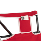 Smooth Motion College Comfort Pro Rocker - Nebraska Cornhuskers - Choice 161 - Patented Spring-Action Rocking Chair for Camping Detail
