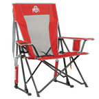 Luxury Camp College Comfort Pro Rocker - Ohio State Buckeyes - Choice 676 - Patented Spring-Action Rocking Chair for Camping - Default Title