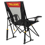 Heavy-Duty Freestyle College Comfort Pro Rocker - USC Trojans - Choice 856 - Heavy-Duty Kickback Rocker with Beverage Holder Detail