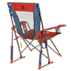 Patented Spring-Action Comfort Pro Rocker - USA Anniversary Deluxe - Choice 424 - Heavy-Duty Kickback Rocker with Beverage Holder Detail