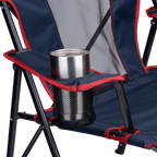 Ultra-Compact Comfort Quad Chair - Choice 989 - Premium Slim-Fold Compact Chair with Messenger Bag Detail